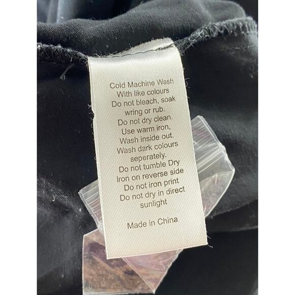 ALICE IN THE EVE Women’s Black Sienna Silky Button-Up Long Sleeve Top SZ XS - Picture 9 of 10